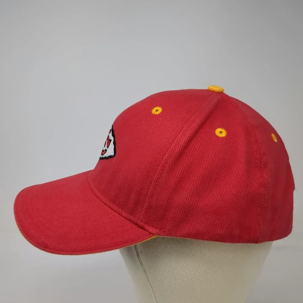 Kansas City Chiefs NFL Team Apparel Red One Size Cap Strapback Hat Yellow White